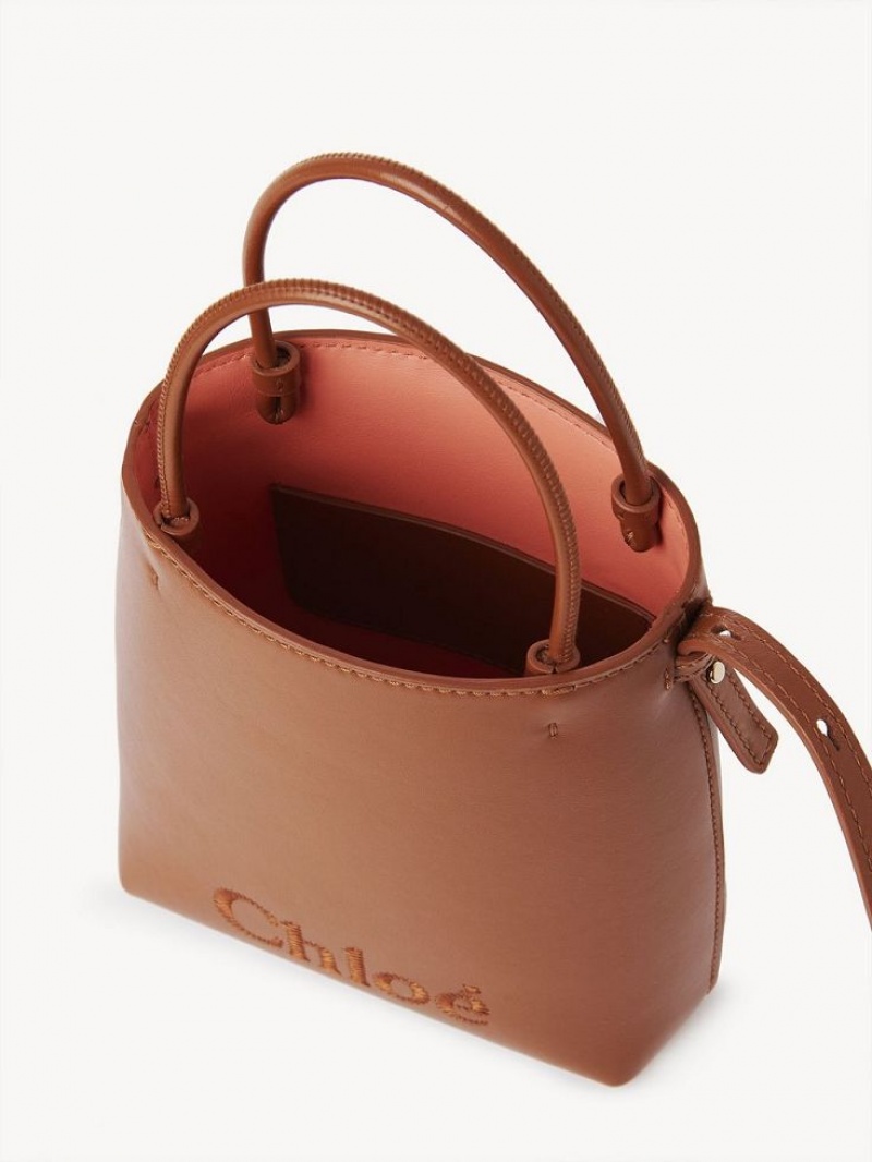 Sacs À Bandoulière Chloe Sense Micro Marron | CHE-SR13406