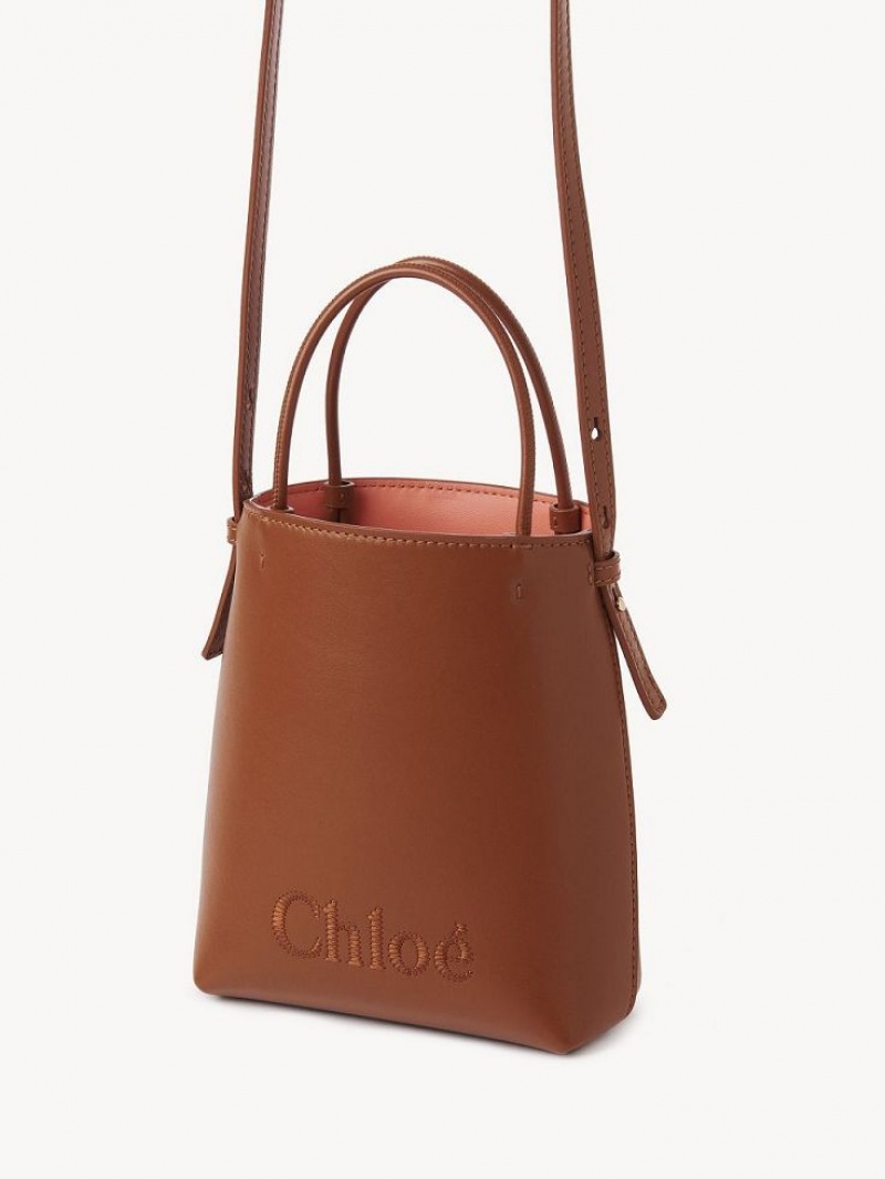 Sacs À Bandoulière Chloe Sense Micro Marron | CHE-SR13406