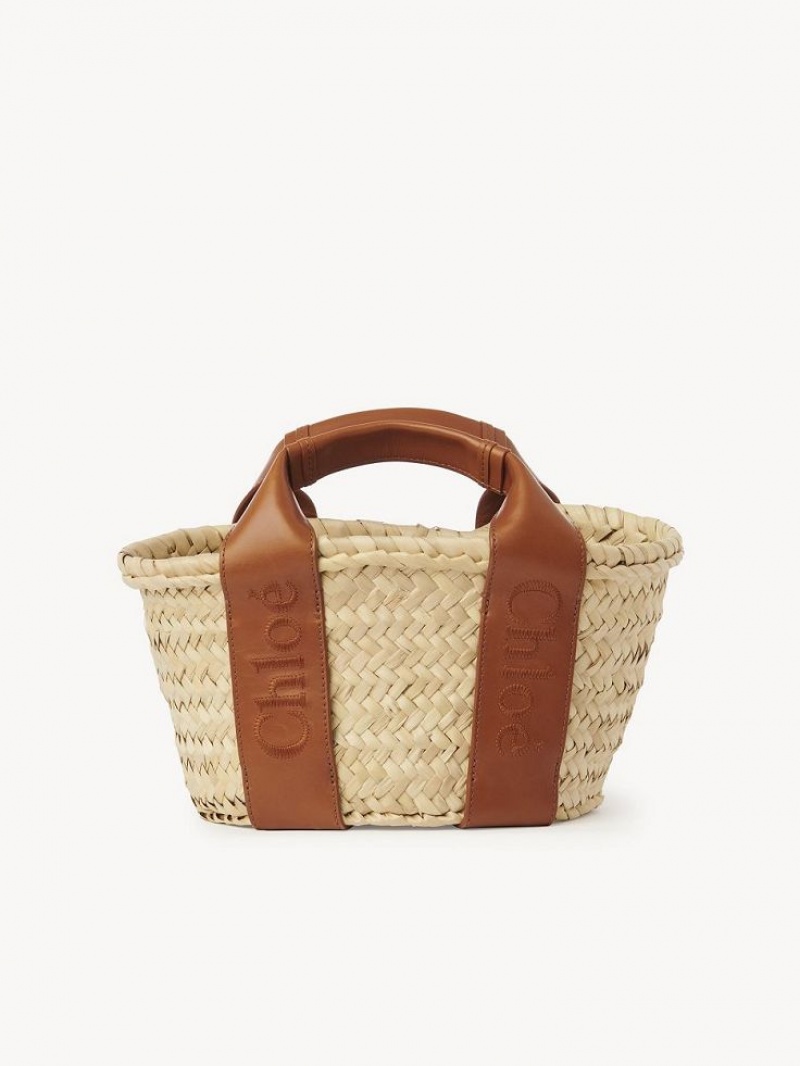 Sacs À Bandoulière Chloe Sense Small Basket Marron | CHE-SR13403