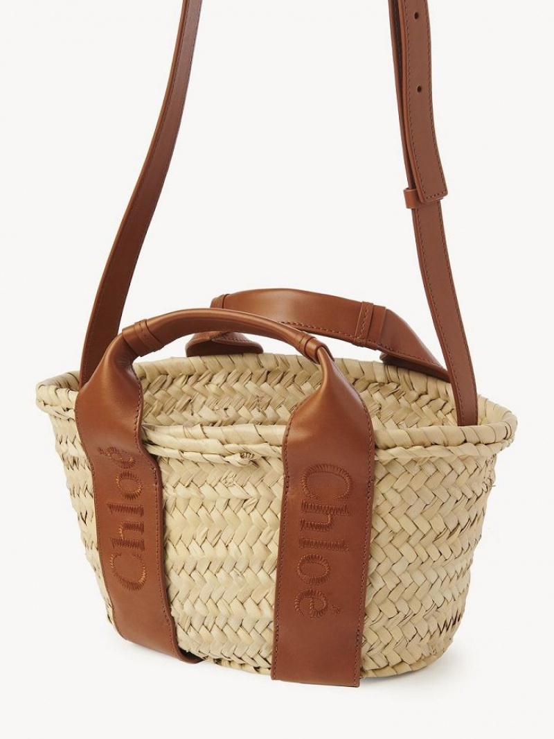 Sacs À Bandoulière Chloe Sense Small Basket Marron | CHE-SR13403