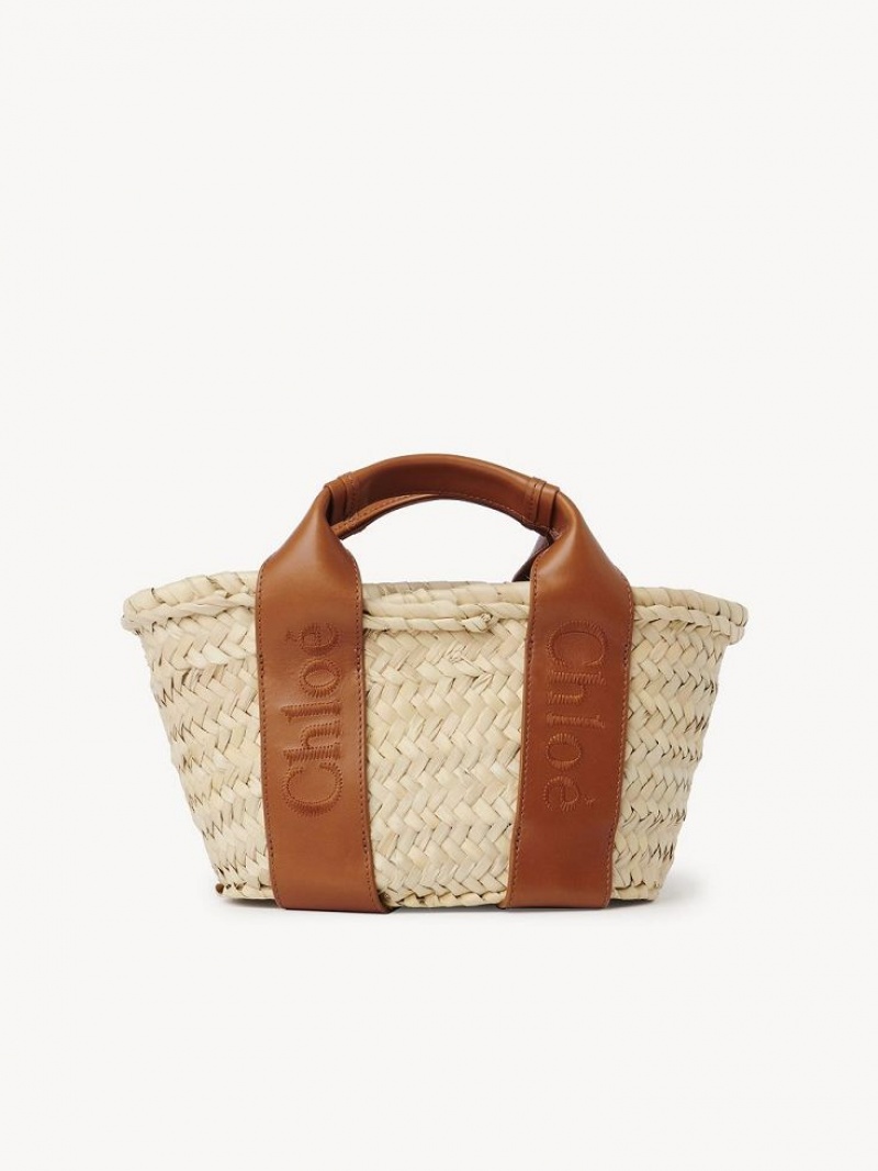 Sacs À Bandoulière Chloe Sense Small Basket Marron | CHE-SR13403