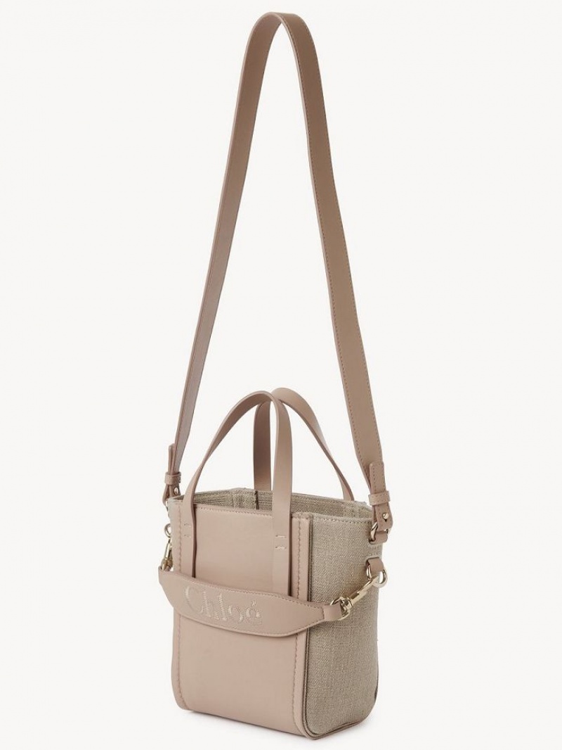 Sacs À Bandoulière Chloe Sense Small Beige | CHE-SR13418