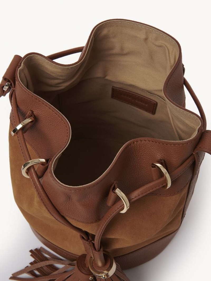 Sacs À Bandoulière Chloe Vicki Bucket Marron | CHE-SR14622