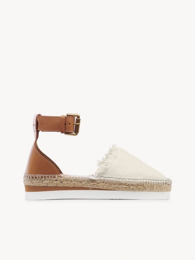 Sandale Chloe Glyn Espadrillas Blanche | CHE-SR14820