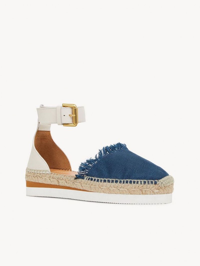 Sandale Chloe Glyn Espadrillas Bleu Foncé | CHE-SR14819