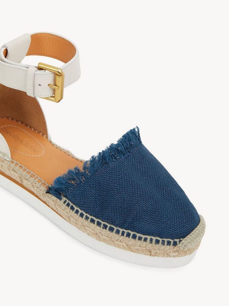 Sandale Chloe Glyn Espadrillas Bleu Foncé | CHE-SR14819