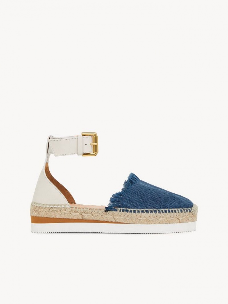 Sandale Chloe Glyn Espadrillas Bleu Foncé | CHE-SR14819