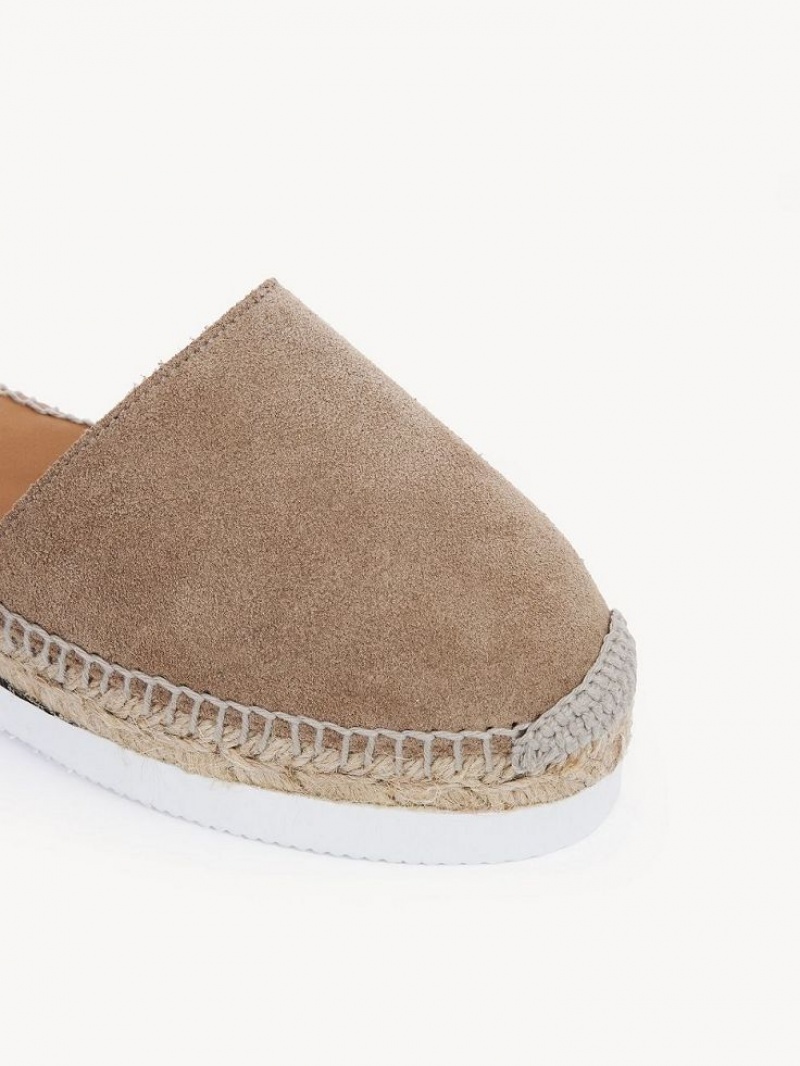 Sandale Chloe Glyn Espadrillas Kaki | CHE-SR14803