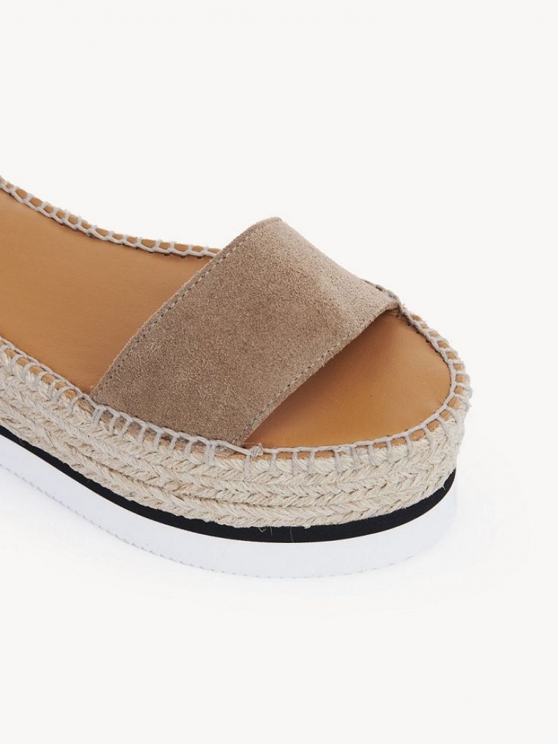 Sandale Chloe Glyn Espadrillas Kaki | CHE-SR14814