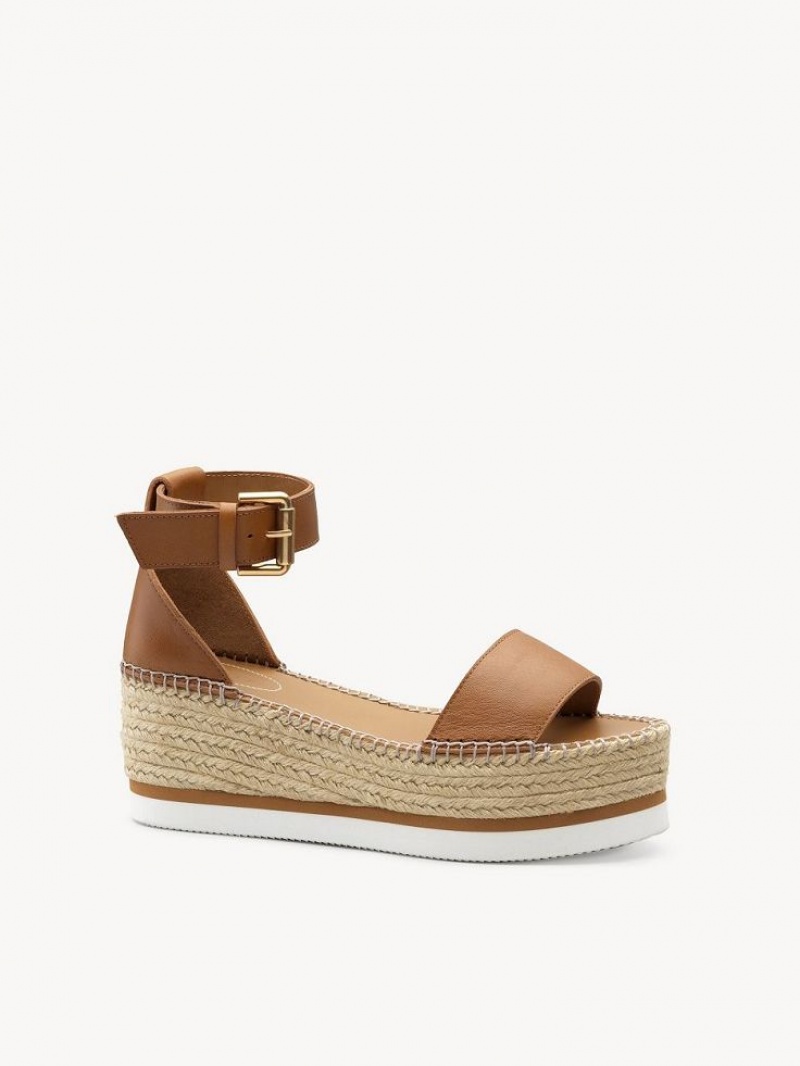 Sandale Chloe Glyn Espadrillas Marron | CHE-SR14806