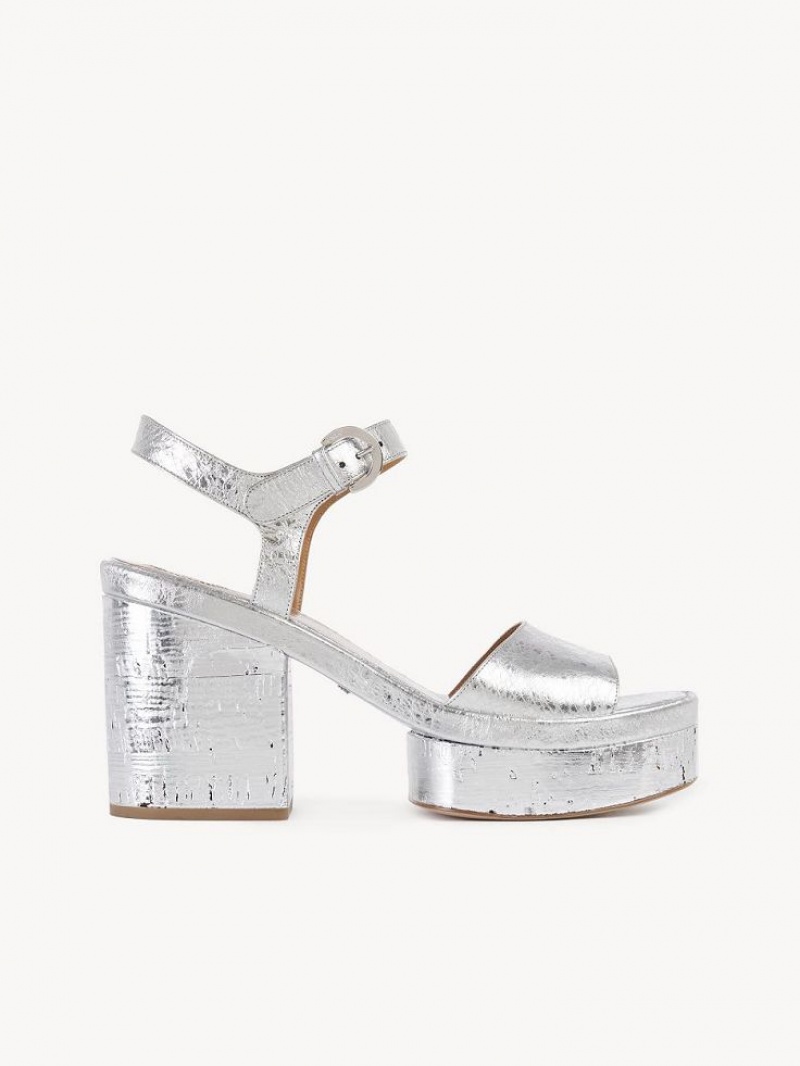 Sandale Chloe Odina High-heel Argent | CHE-SR14165