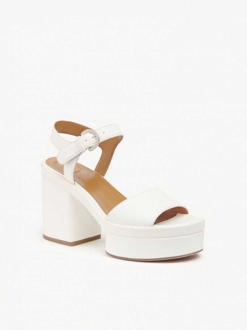 Sandale Chloe Odina High-heel Blanche | CHE-SR14184