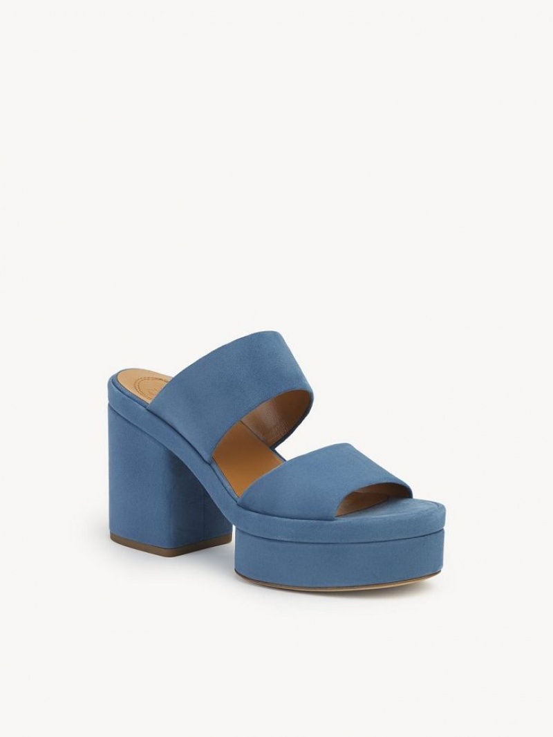 Sandale Chloe Odina High-heel Bleu Foncé | CHE-SR14166