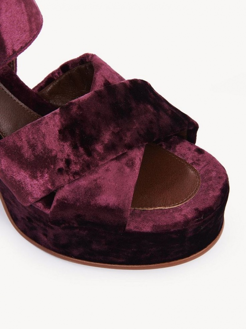 Sandale Chloe Orla Plateforme Fushia | CHE-SR14809