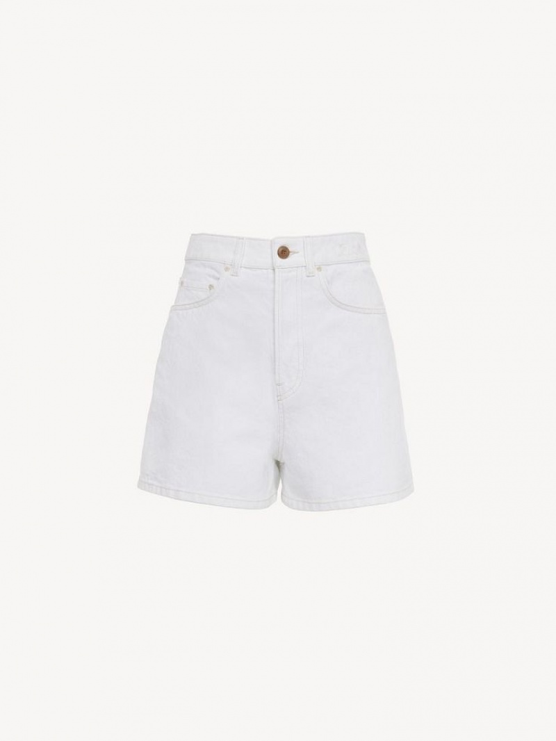 Short Chloe Dukuno Denim Blanche | CHE-SR13978