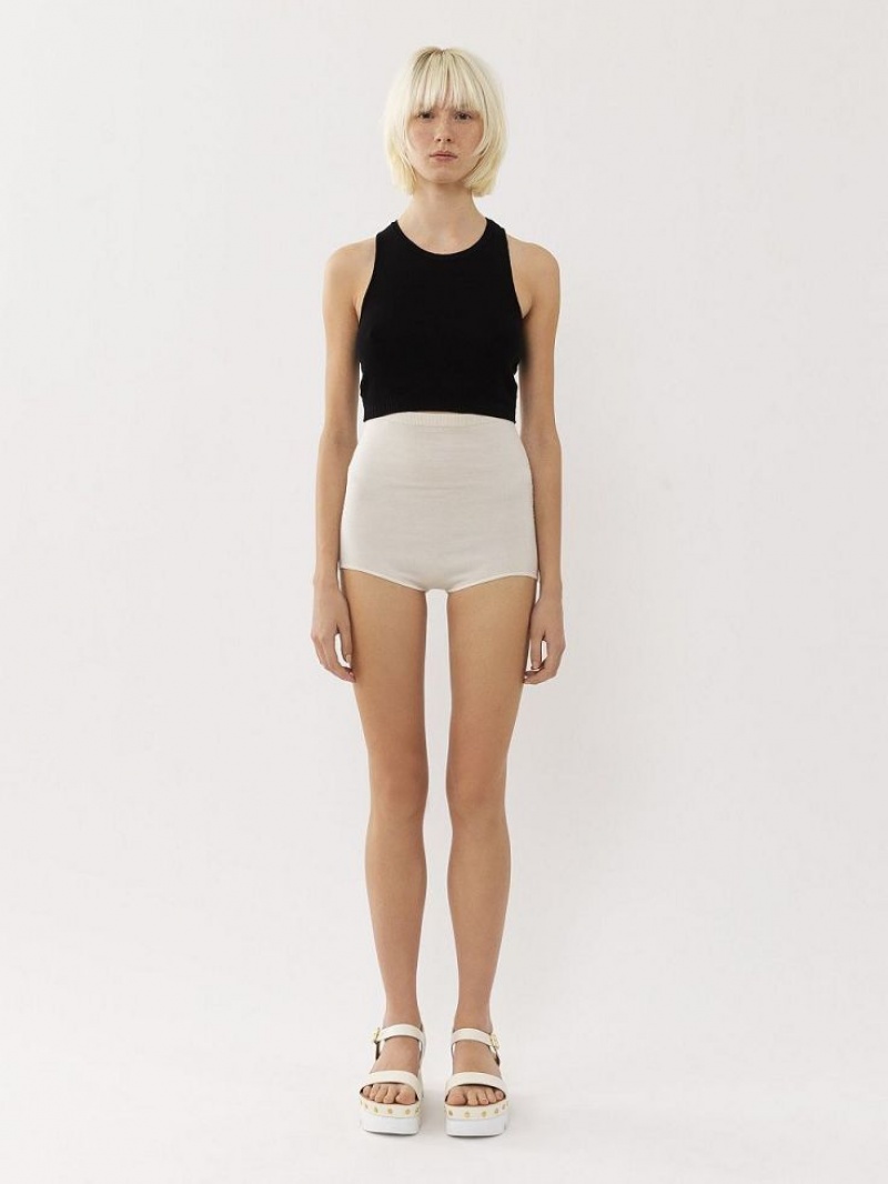 Short Chloe High-waisted Mini Blanche | CHE-SR14008