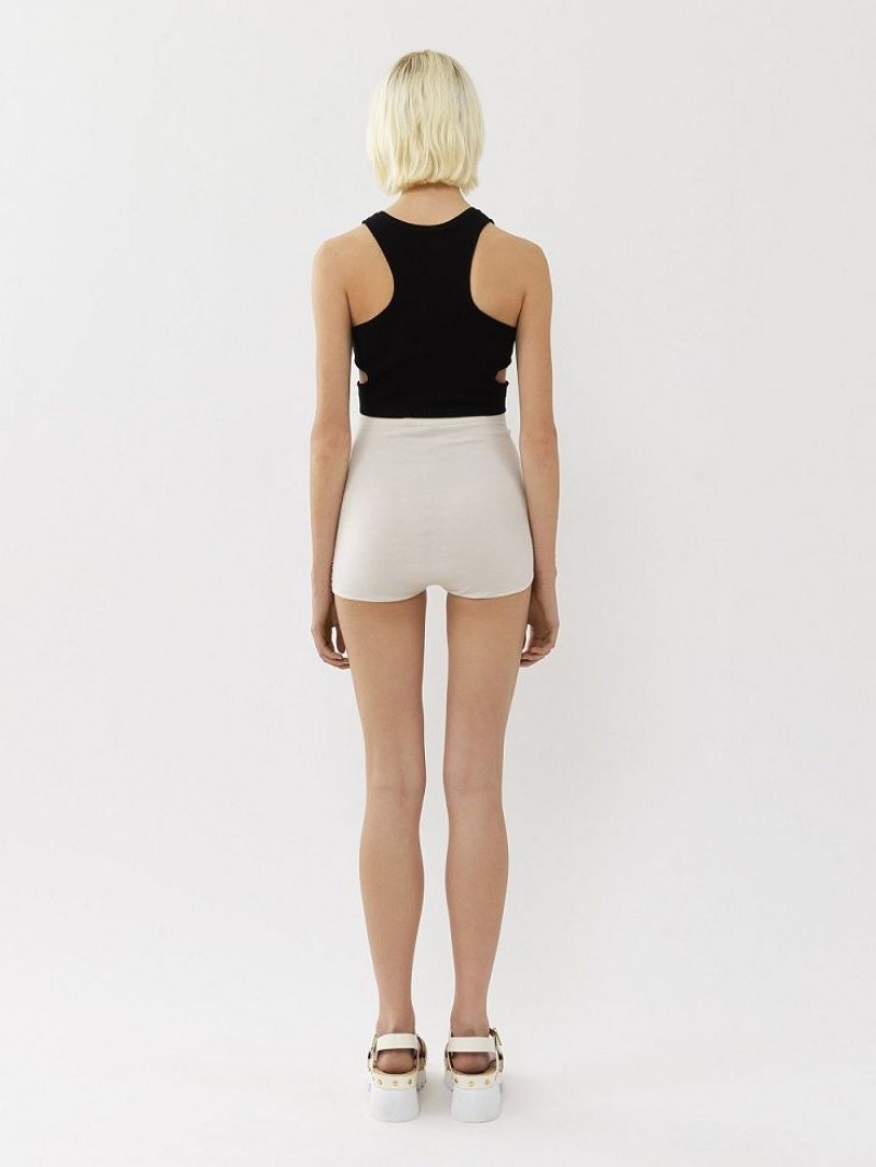 Short Chloe High-waisted Mini Blanche | CHE-SR14008