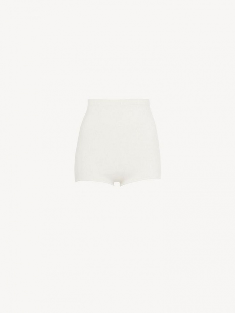 Short Chloe High-waisted Mini Blanche | CHE-SR14008