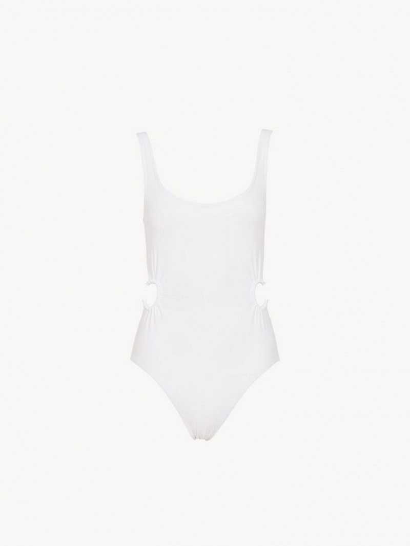 Tenue De Plage Chloe X Eres Panama One-piece Blanche | CHE-SR14130