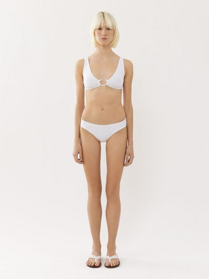 Tenue De Plage Chloe X Eres Paraguay Bikini Bottom Blanche | CHE-SR14126