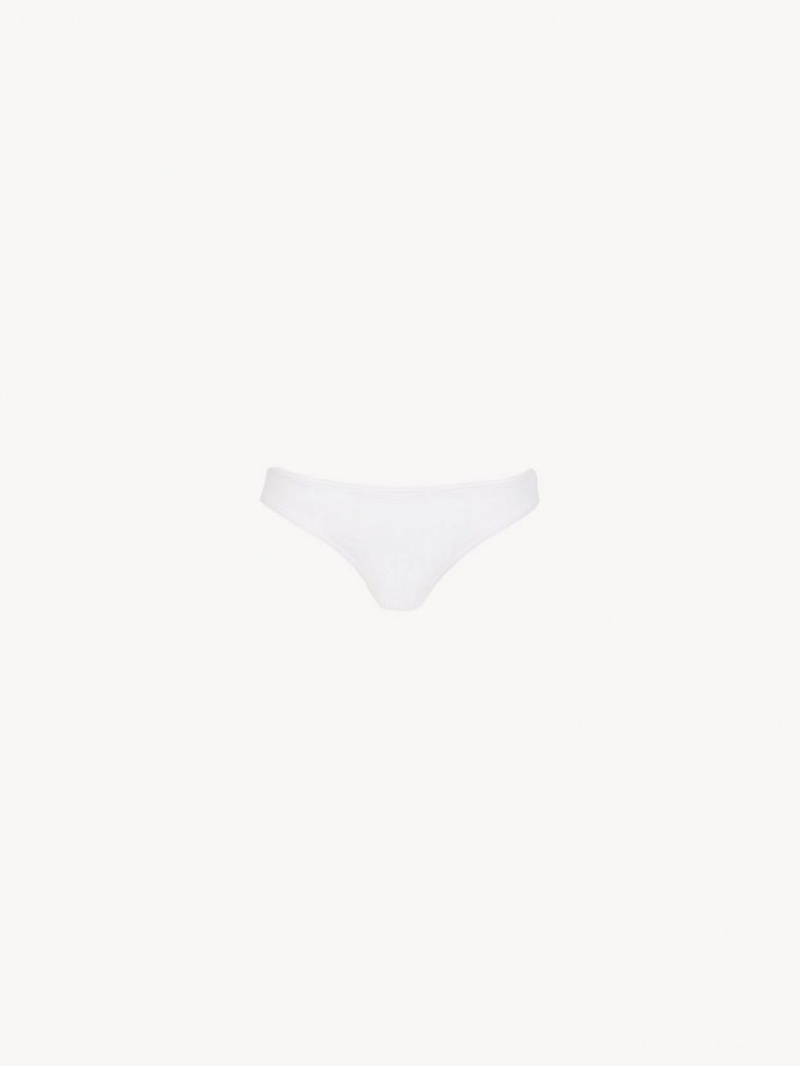 Tenue De Plage Chloe X Eres Paraguay Bikini Bottom Blanche | CHE-SR14126