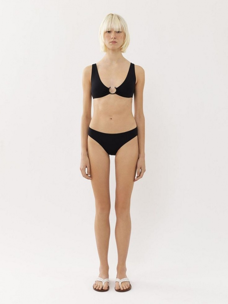 Tenue De Plage Chloe X Eres Paraguay Bikini Bottom Noir | CHE-SR14131