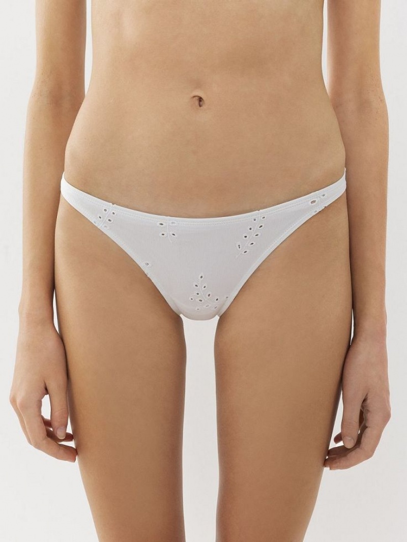 Tenue De Plage Chloe X Eres Peru Bikini Bottom Blanche | CHE-SR14123