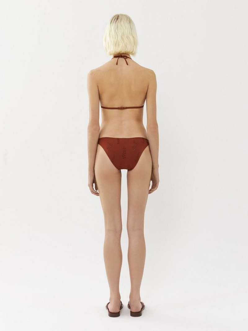 Tenue De Plage Chloe X Eres Peru Bikini Bottom Rouge | CHE-SR14129