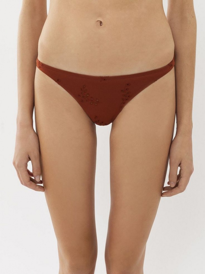 Tenue De Plage Chloe X Eres Peru Bikini Bottom Rouge | CHE-SR14129