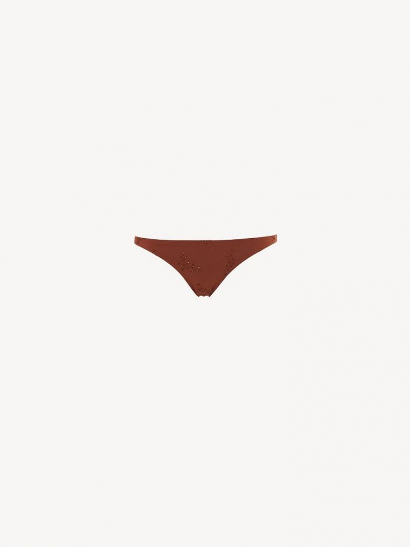 Tenue De Plage Chloe X Eres Peru Bikini Bottom Rouge | CHE-SR14129