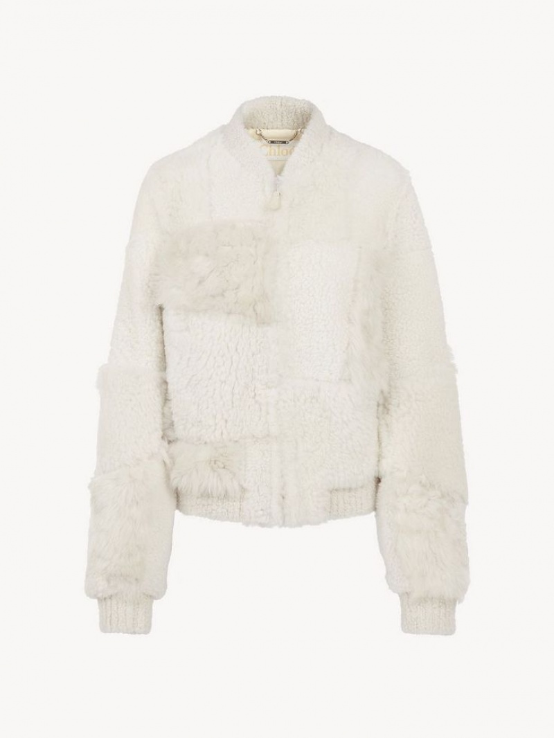 Vestes Chloe Corta Blouson Blanche | CHE-SR13823