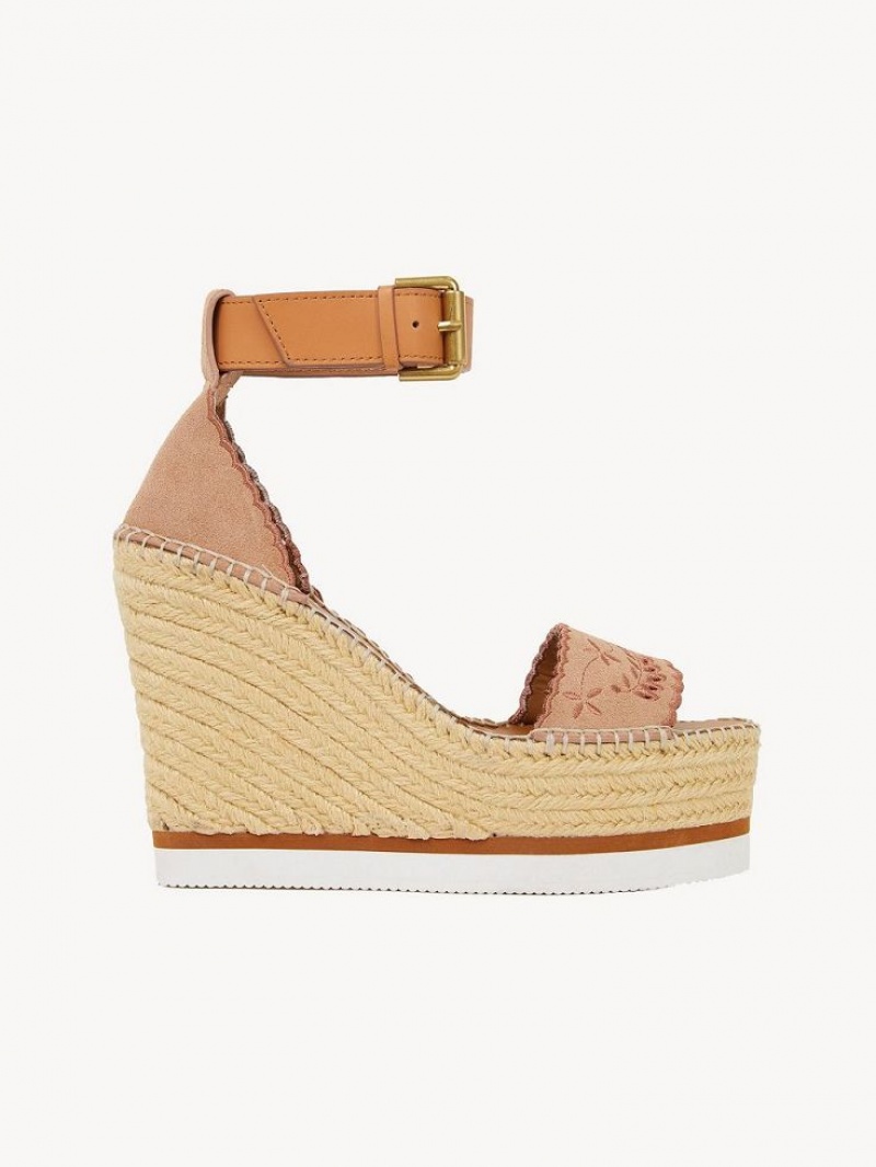 Wedge Chloe Glyn Espadrillas Noir | CHE-SR14800